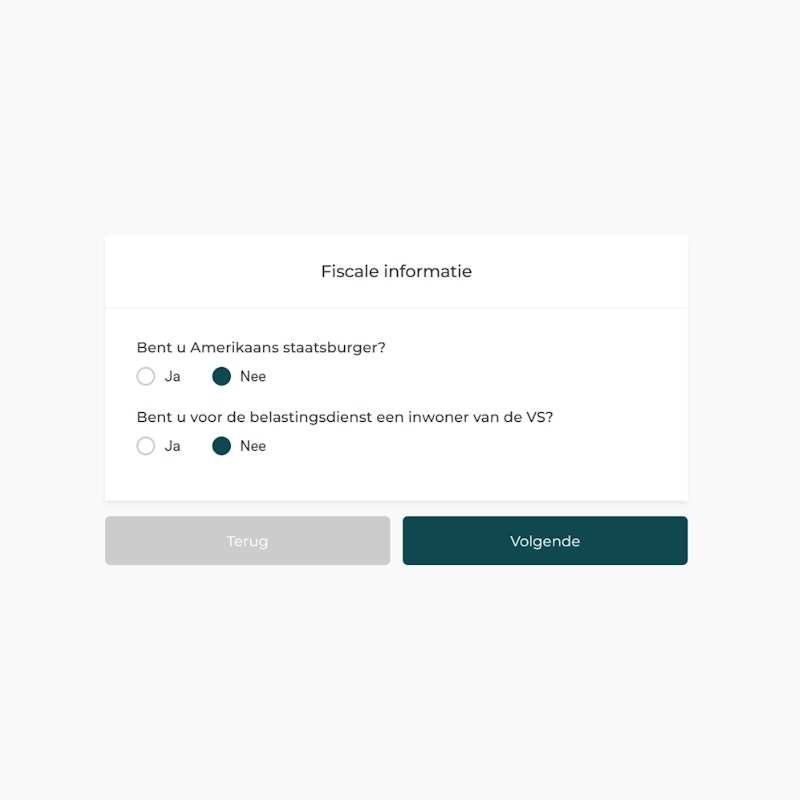 Fiscale informatie US person